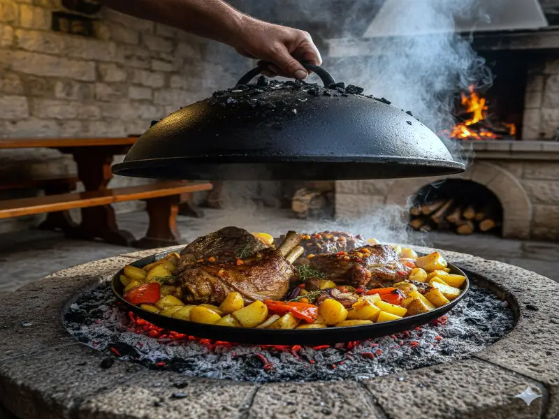 Peka - authentic Croatian food preparation