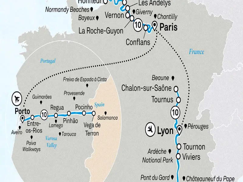 31-day France and Portugal culinary and wine journey from Lyon to Porto
