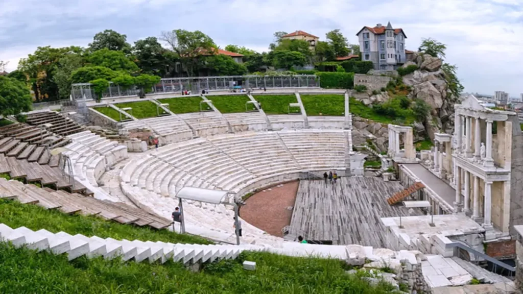 Ancient Roman theatre Philippopolis Plovdiv.