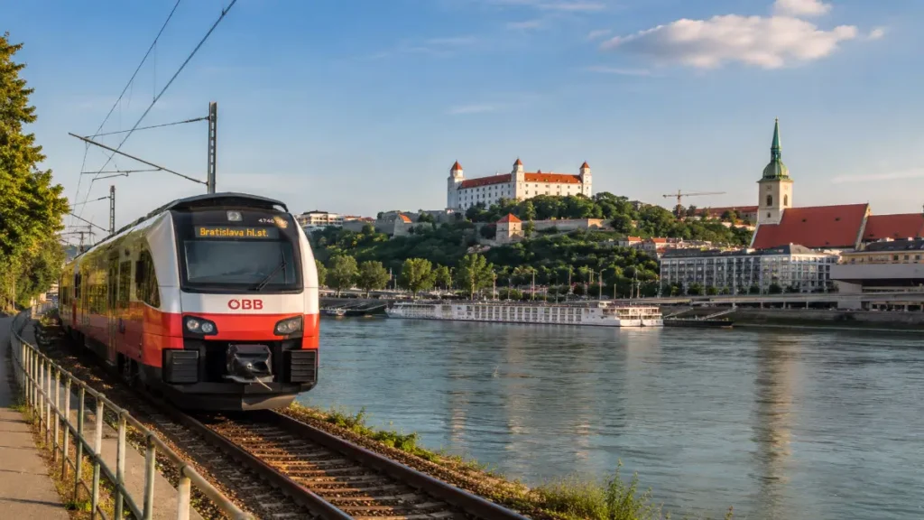 Vienna to Bratislava train trip