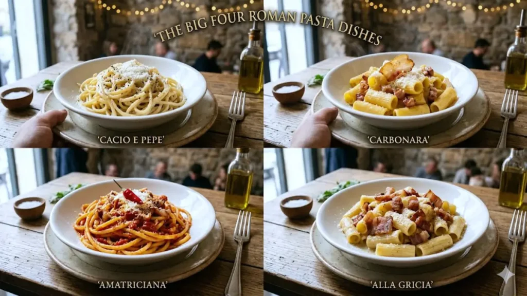 Roman pasta dishes